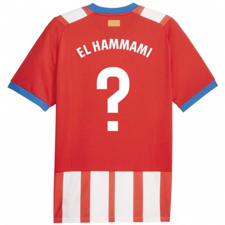 Kandiny Herren Ayoub El Hammami #0 Rot-Weiss Heimtrikot Trikot 2023/24 T-Shirt