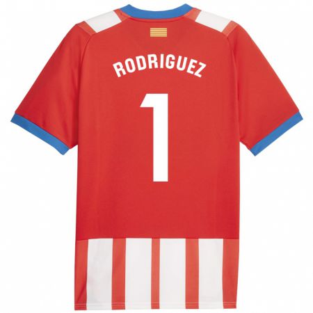 Kandiny Herren Maria Rodríguez #1 Rot-Weiss Heimtrikot Trikot 2023/24 T-Shirt