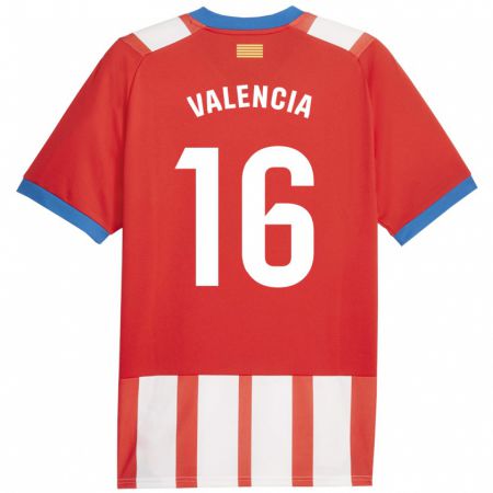 Kandiny Herren Carla Valencia #16 Rot-Weiss Heimtrikot Trikot 2023/24 T-Shirt