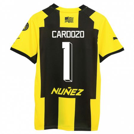 Kandiny Herren Thiago Cardozo #1 Gelb Schwarz Heimtrikot Trikot 2023/24 T-Shirt