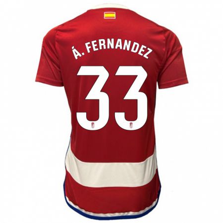 Kandiny Herren Álvaro Fernández #33 Rot Heimtrikot Trikot 2023/24 T-Shirt