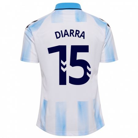 Kandiny Herren Moussa Diarra #15 Weiß Blau Heimtrikot Trikot 2023/24 T-Shirt