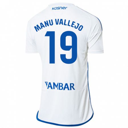 Kandiny Herren Manu Vallejo #19 Weiß Heimtrikot Trikot 2023/24 T-Shirt