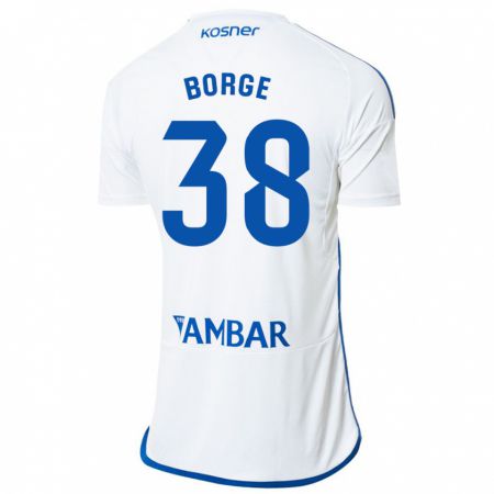 Kandiny Herren Andrés Borge #38 Weiß Heimtrikot Trikot 2023/24 T-Shirt