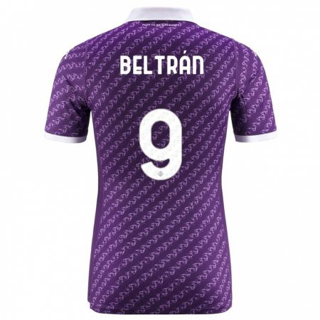 Kandiny Herren Lucas Beltrán #9 Violett Heimtrikot Trikot 2023/24 T-Shirt