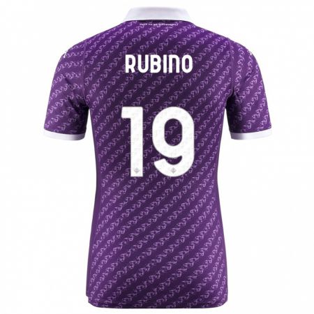 Kandiny Herren Tommaso Rubino #19 Violett Heimtrikot Trikot 2023/24 T-Shirt