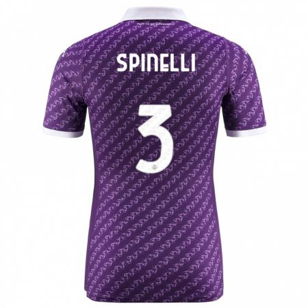 Kandiny Herren Giorgia Spinelli #3 Violett Heimtrikot Trikot 2023/24 T-Shirt