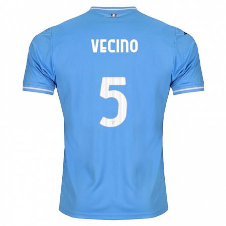 Kandiny Herren Matías Vecino #5 Blau Heimtrikot Trikot 2023/24 T-Shirt