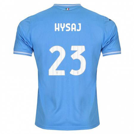 Kandiny Herren Elseid Hysaj #23 Blau Heimtrikot Trikot 2023/24 T-Shirt