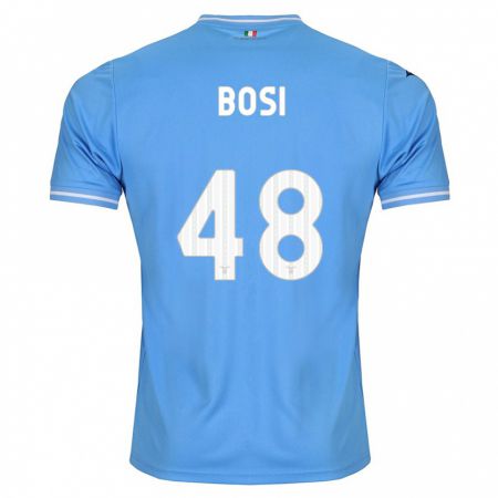 Kandiny Herren Gioele Bosi #48 Blau Heimtrikot Trikot 2023/24 T-Shirt