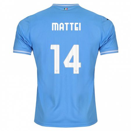 Kandiny Herren Sarah Mattei #14 Blau Heimtrikot Trikot 2023/24 T-Shirt
