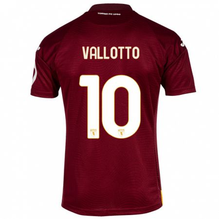 Kandiny Herren Greta Vallotto #10 Dunkelrot Heimtrikot Trikot 2023/24 T-Shirt