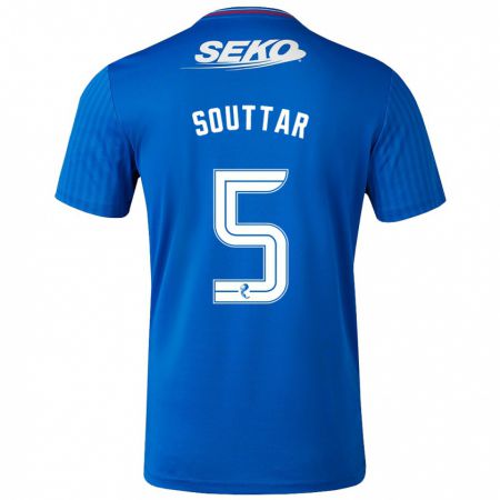 Kandiny Herren John Souttar #5 Blau Heimtrikot Trikot 2023/24 T-Shirt