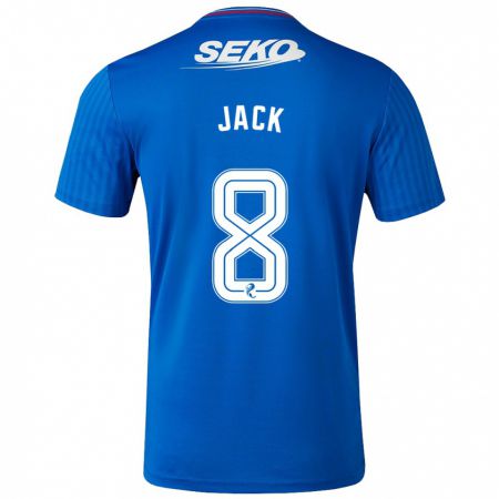 Kandiny Herren Ryan Jack #8 Blau Heimtrikot Trikot 2023/24 T-Shirt