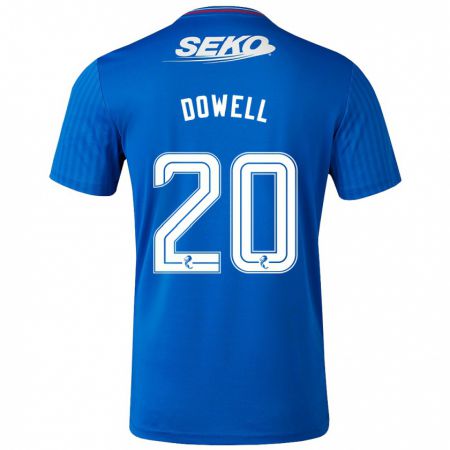 Kandiny Herren Kieran Dowell #20 Blau Heimtrikot Trikot 2023/24 T-Shirt