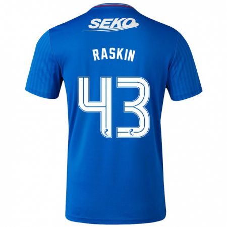 Kandiny Herren Nicolas Raskin #43 Blau Heimtrikot Trikot 2023/24 T-Shirt
