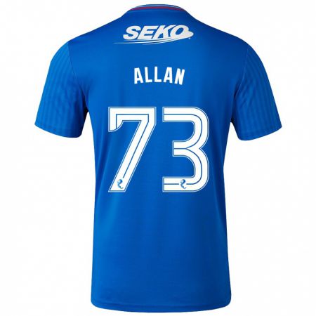 Kandiny Herren Connor Allan #73 Blau Heimtrikot Trikot 2023/24 T-Shirt