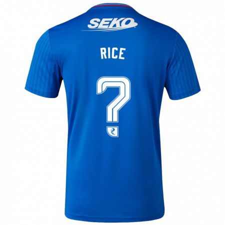 Kandiny Herren Bailey Rice #0 Blau Heimtrikot Trikot 2023/24 T-Shirt