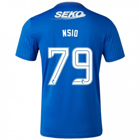 Kandiny Herren Paul Nsio #79 Blau Heimtrikot Trikot 2023/24 T-Shirt