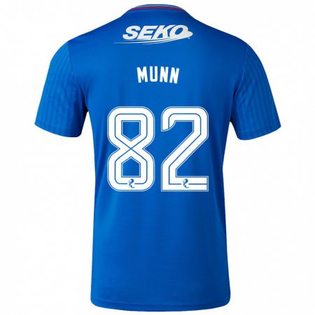 Kandiny Herren Mason Munn #82 Blau Heimtrikot Trikot 2023/24 T-Shirt