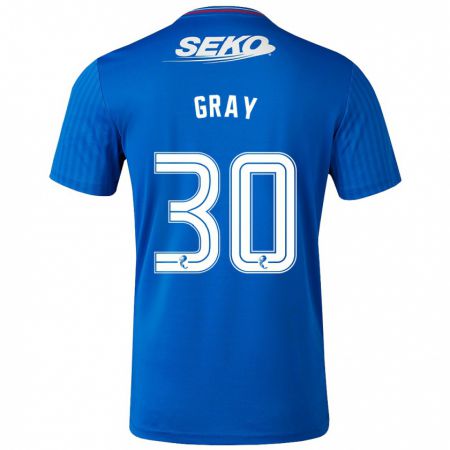 Kandiny Herren Georgia Gray #30 Blau Heimtrikot Trikot 2023/24 T-Shirt