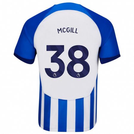 Kandiny Herren Tom Mcgill #38 Blau Heimtrikot Trikot 2023/24 T-Shirt
