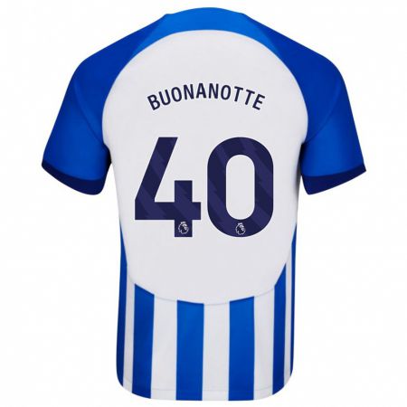 Kandiny Herren Facundo Buonanotte #40 Blau Heimtrikot Trikot 2023/24 T-Shirt