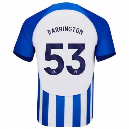 Kandiny Herren Luca Barrington #53 Blau Heimtrikot Trikot 2023/24 T-Shirt
