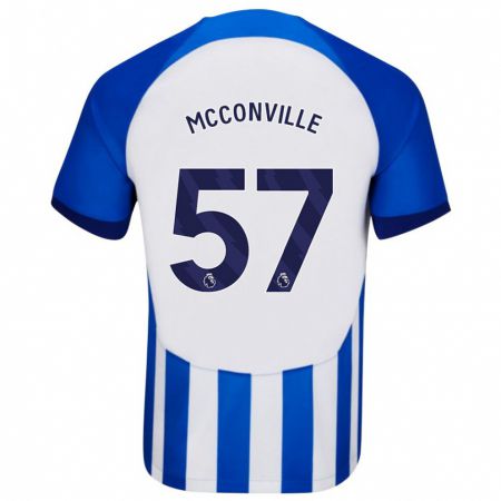 Kandiny Herren Ruairi Mcconville #57 Blau Heimtrikot Trikot 2023/24 T-Shirt