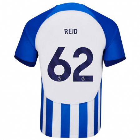 Kandiny Herren Tommy Reid #62 Blau Heimtrikot Trikot 2023/24 T-Shirt