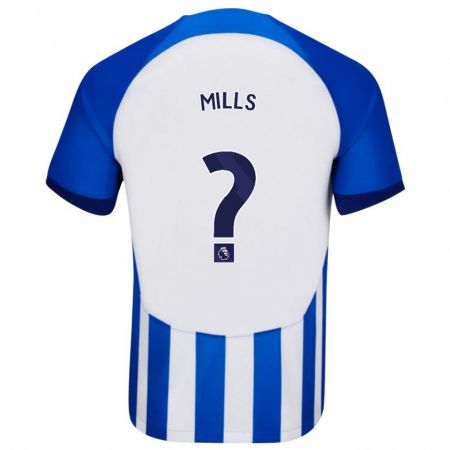 Kandiny Herren Harry Mills #0 Blau Heimtrikot Trikot 2023/24 T-Shirt