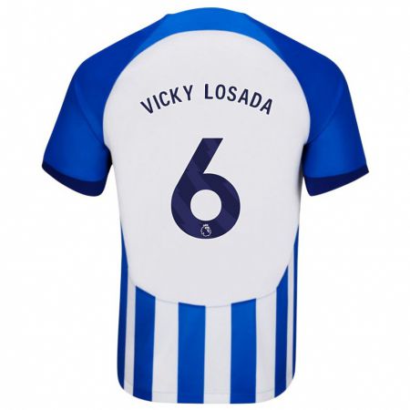 Kandiny Herren María Victoria Losada Gómez #6 Blau Heimtrikot Trikot 2023/24 T-Shirt