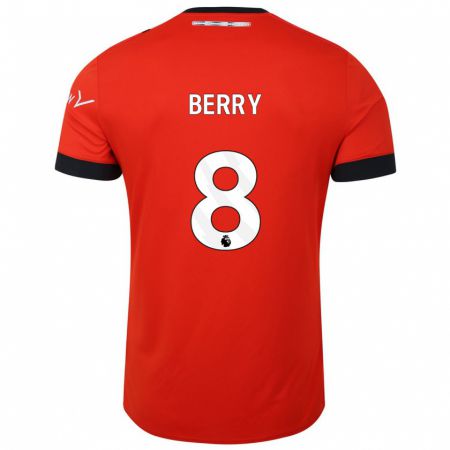 Kandiny Herren Luke Berry #8 Rot Heimtrikot Trikot 2023/24 T-Shirt