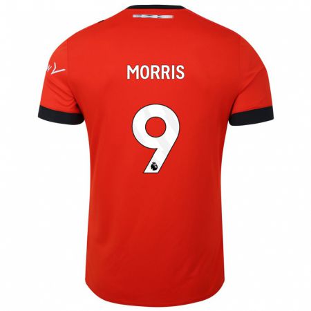 Kandiny Herren Carlton Morris #9 Rot Heimtrikot Trikot 2023/24 T-Shirt