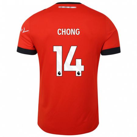 Kandiny Herren Tahith Chong #14 Rot Heimtrikot Trikot 2023/24 T-Shirt