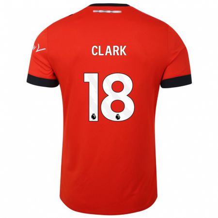 Kandiny Herren Jordan Clark #18 Rot Heimtrikot Trikot 2023/24 T-Shirt