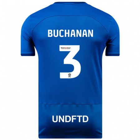Kandiny Herren Lee Buchanan #3 Blau Heimtrikot Trikot 2023/24 T-Shirt