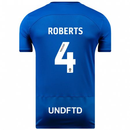 Kandiny Herren Marc Roberts #4 Blau Heimtrikot Trikot 2023/24 T-Shirt