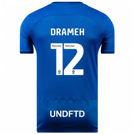 Kandiny Herren Cody Drameh #12 Blau Heimtrikot Trikot 2023/24 T-Shirt