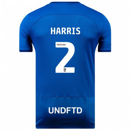 Kandiny Herren Martha Harris #2 Blau Heimtrikot Trikot 2023/24 T-Shirt