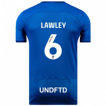 Kandiny Herren Gemma Lawley #6 Blau Heimtrikot Trikot 2023/24 T-Shirt