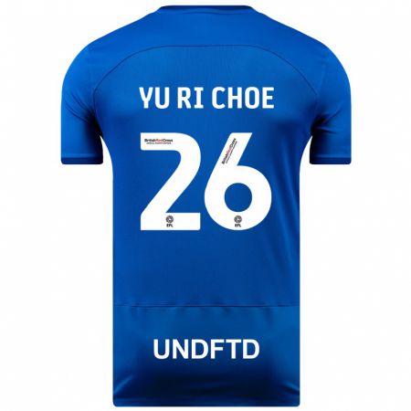 Kandiny Herren Yu-Ri Choe #26 Blau Heimtrikot Trikot 2023/24 T-Shirt