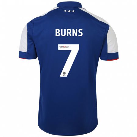 Kandiny Herren Wes Burns #7 Blau Heimtrikot Trikot 2023/24 T-Shirt