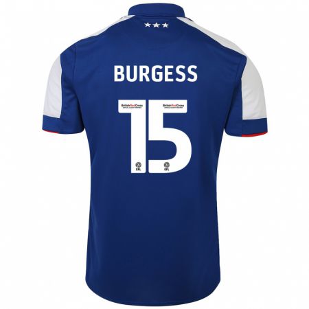 Kandiny Herren Cameron Burgess #15 Blau Heimtrikot Trikot 2023/24 T-Shirt