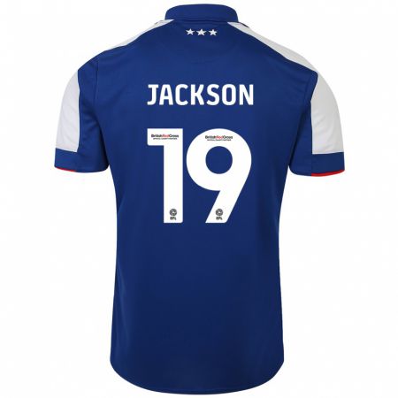 Kandiny Herren Kayden Jackson #19 Blau Heimtrikot Trikot 2023/24 T-Shirt