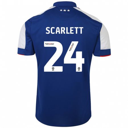 Kandiny Herren Dane Scarlett #24 Blau Heimtrikot Trikot 2023/24 T-Shirt
