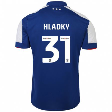 Kandiny Herren Vaclav Hladky #31 Blau Heimtrikot Trikot 2023/24 T-Shirt