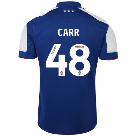 Kandiny Herren Ryan Carr #48 Blau Heimtrikot Trikot 2023/24 T-Shirt