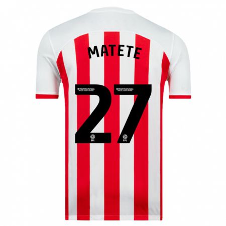 Kandiny Herren Jay Matete #27 Weiß Heimtrikot Trikot 2023/24 T-Shirt