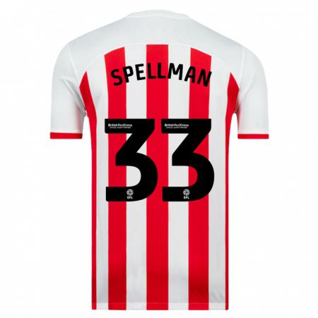 Kandiny Herren Michael Spellman #33 Weiß Heimtrikot Trikot 2023/24 T-Shirt